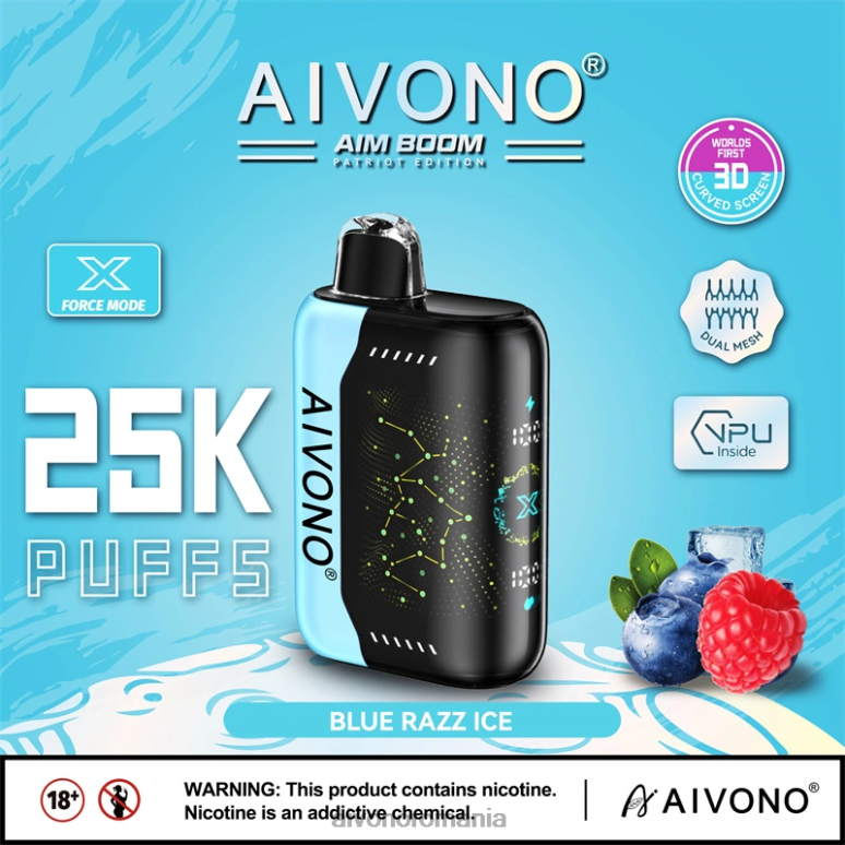 Aivono AIM BOOM 25000 gheață albastră - BNV08345 Aivono Romania