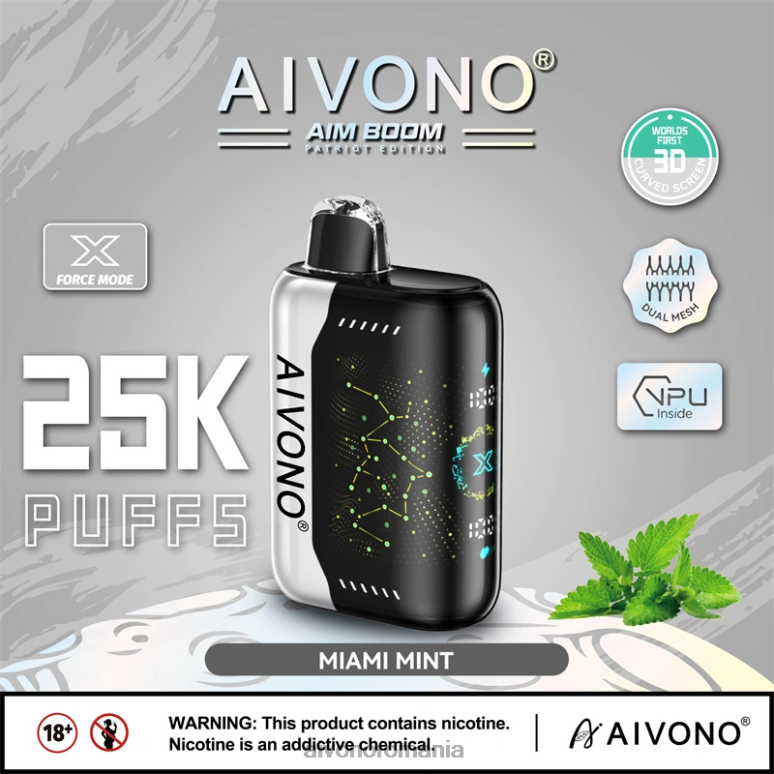 Aivono AIM BOOM 25000 miami mint - BNV08349 Aivono Romania