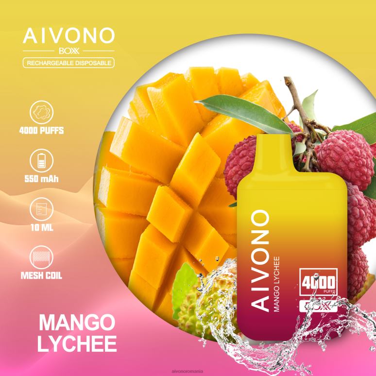Aivono AIM BOXX 4000 lychee de mango - BNV08216 Aivono Vape