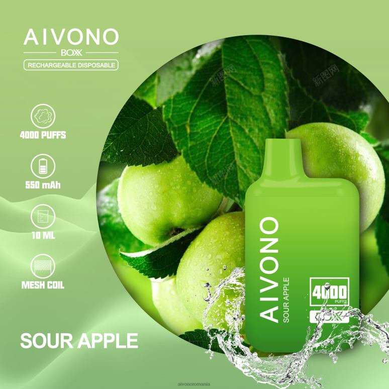 Aivono AIM BOXX 4000 măr acru - BNV08220 Aivono Vape