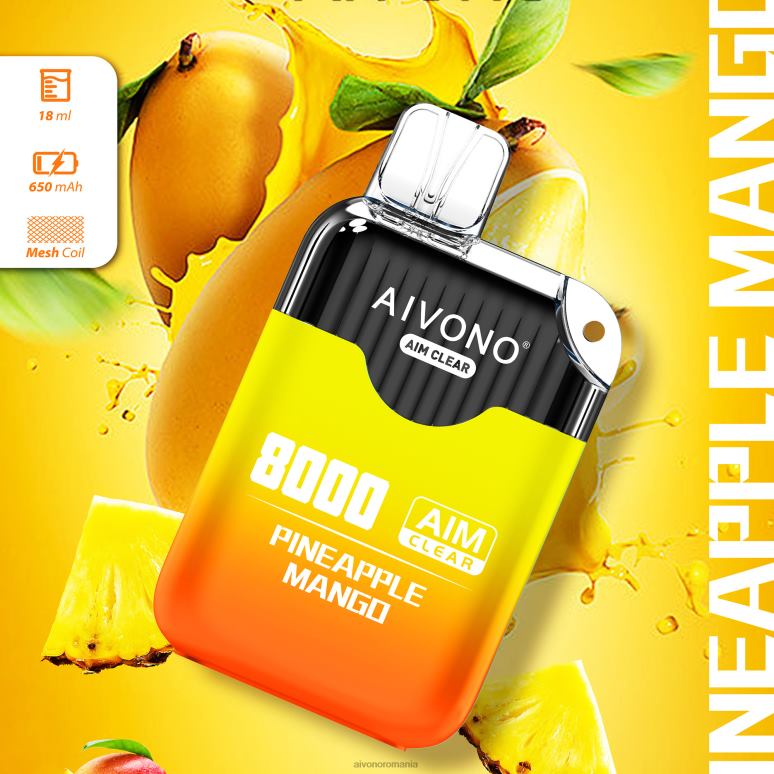 Aivono AIM CLEAR 8000 ananas mango - BNV08209 Aivono Romania