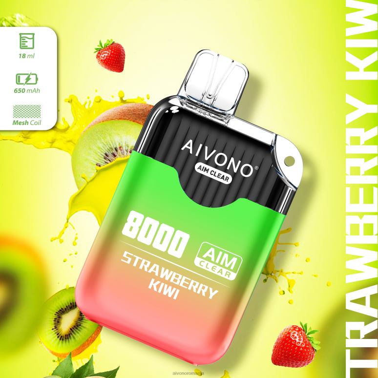 Aivono AIM CLEAR 8000 kiwi de căpșuni - BNV08210 Aivono Vape