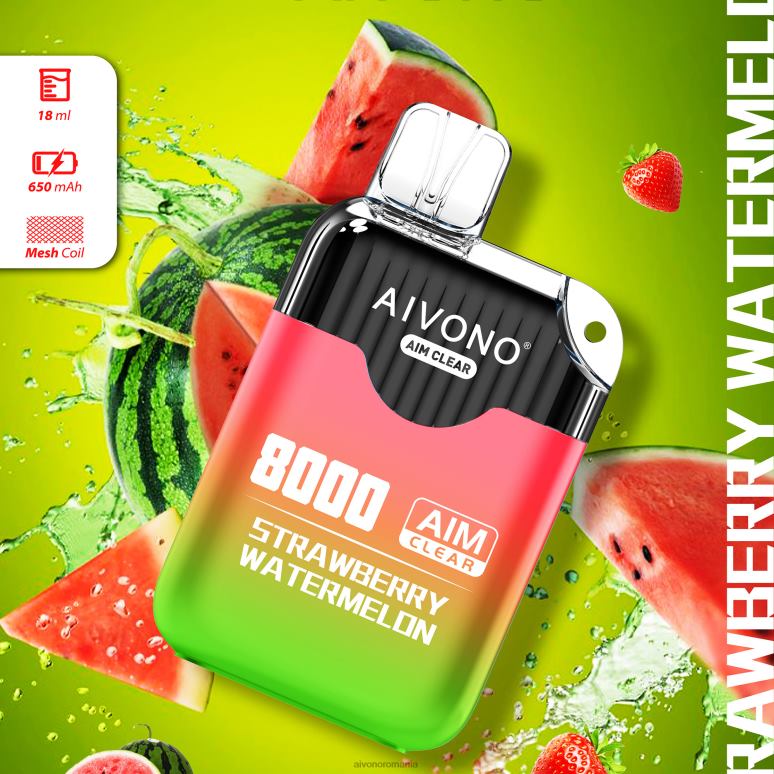 Aivono AIM CLEAR 8000 pepene verde căpșuni - BNV08208 Aivono Vape