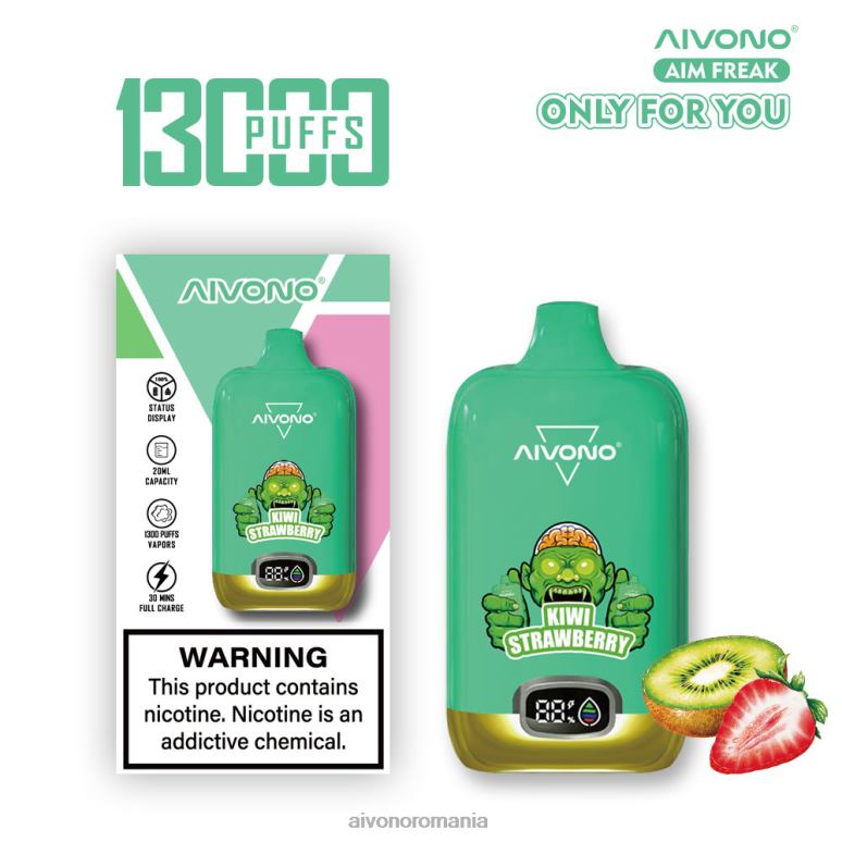 Aivono AIM FREAK 13000 capsuni kiwi - BNV08246 Aivono Vape