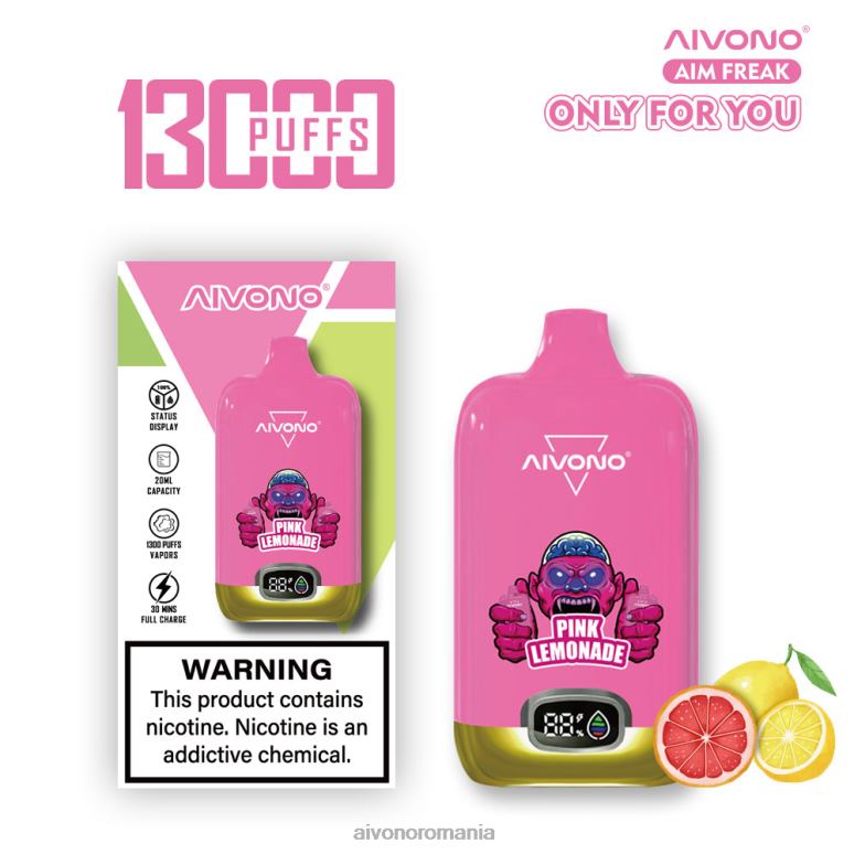 Aivono AIM FREAK 13000 limonada roz - BNV08249 Aivono Romania