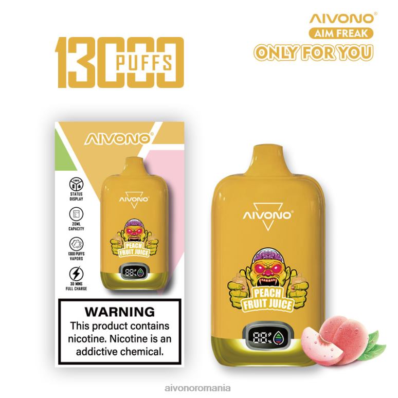 Aivono AIM FREAK 13000 suc de fructe de piersici - BNV08245 Aivono Romania