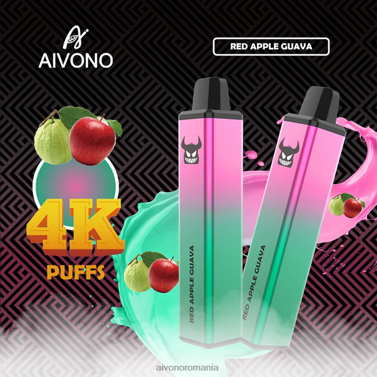 Aivono AIM FREAK 4000 guava cu mere roșii - BNV08257 Aivono Romania