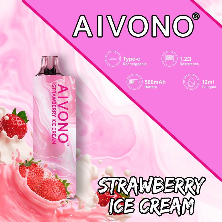 Aivono AIM GUN 7000 inghetata de capsuni - BNV08105 Aivono Romania