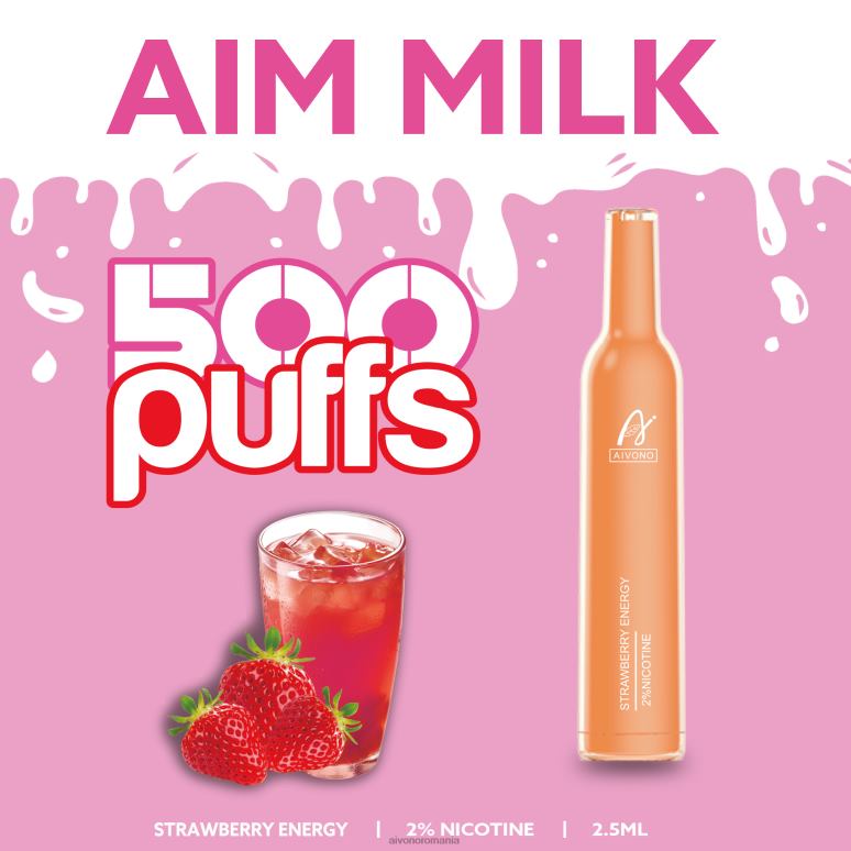Aivono AIM MILK 500 energia căpșunilor - BNV08266 Aivono Vape