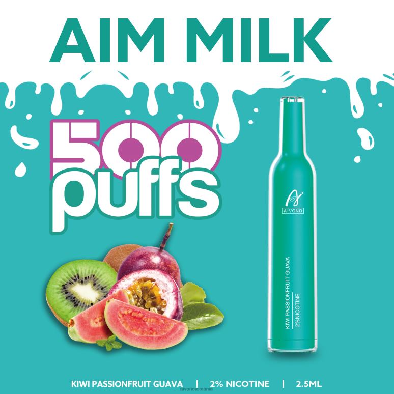 Aivono AIM MILK 500 kiwi fructul pasiunii guava - BNV08272 Aivono Vape