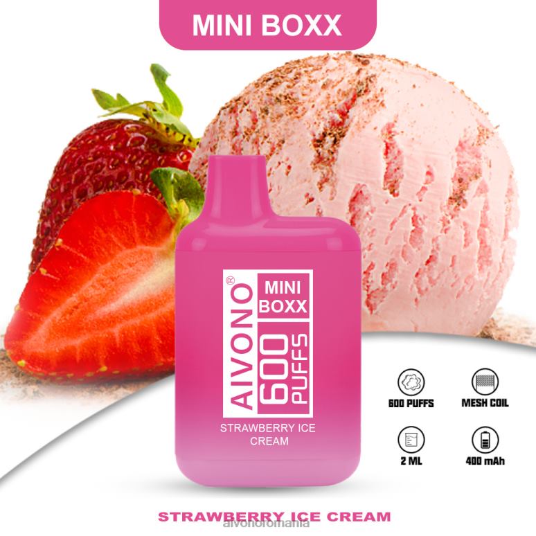 Aivono AIM MINI BOXX 600 inghetata de capsuni - BNV08232 Aivono Vape