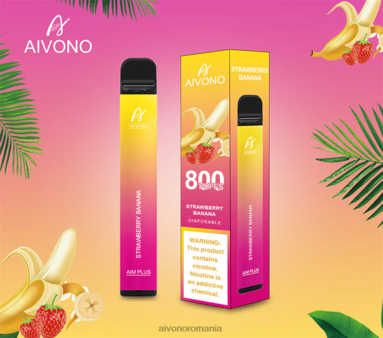 Aivono AIM PLUS 800 banană căpșuni - BNV08192 Aivono Vape