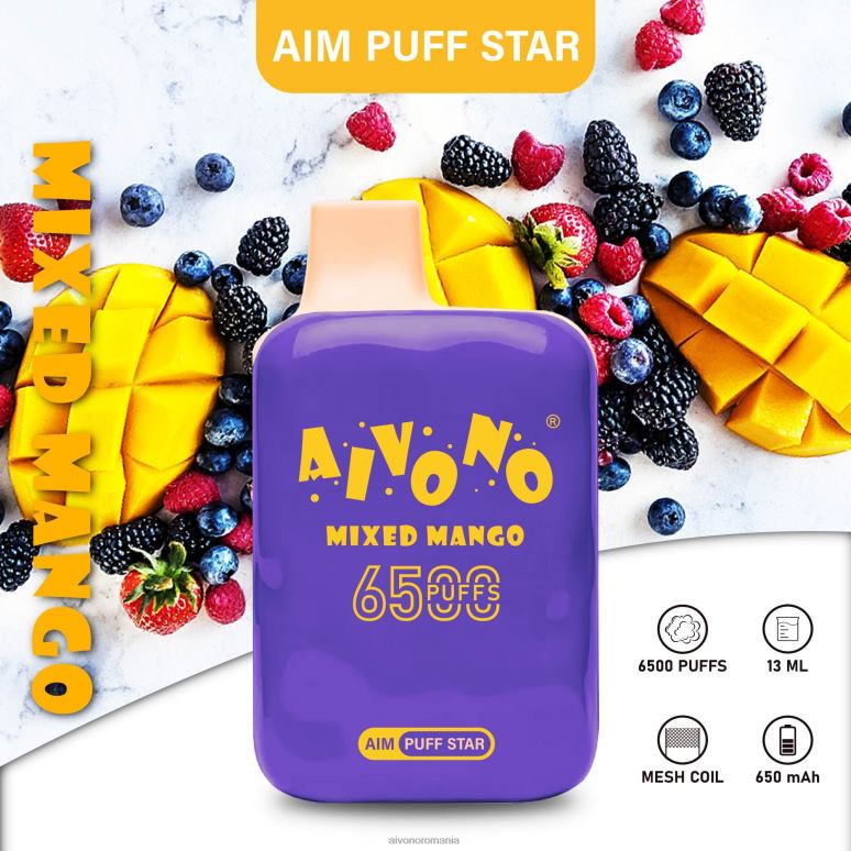 Aivono AIM PUFF STAR 6500 amestec de mango - BNV08296 Aivono Vape