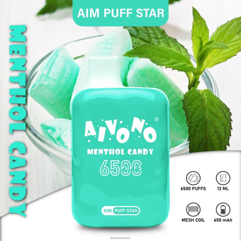 Aivono AIM PUFF STAR 6500 bomboane mentolate - BNV08295 Aivono Romania