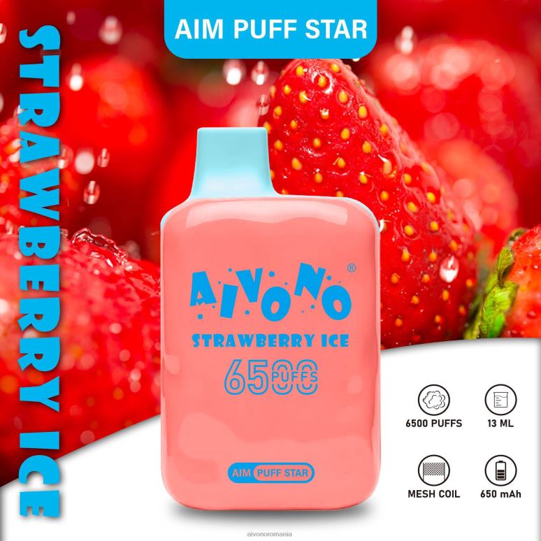 Aivono AIM PUFF STAR 6500 gheata de capsuni - BNV08288 Aivono Vape