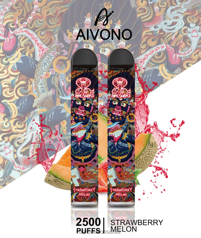 Aivono AIM SNAKE 2500 pepene galben căpșuni - BNV08320 Aivono Vape