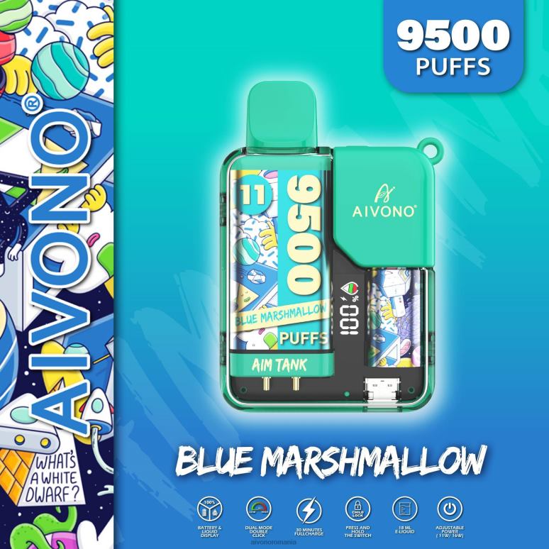 marshmallow albastru