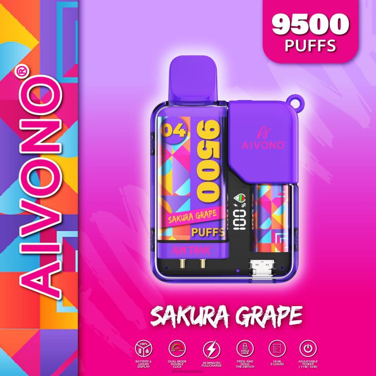 Aivono AIM TANK 9500 struguri de sakura - BNV0836 Aivono Vape