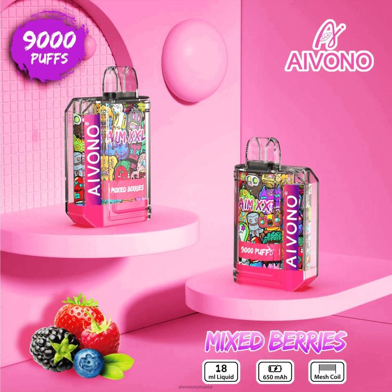 Aivono AIM XXL 9000 autocolant gura transparent fructe de padure amestecate - BNV0851 Aivono Romania