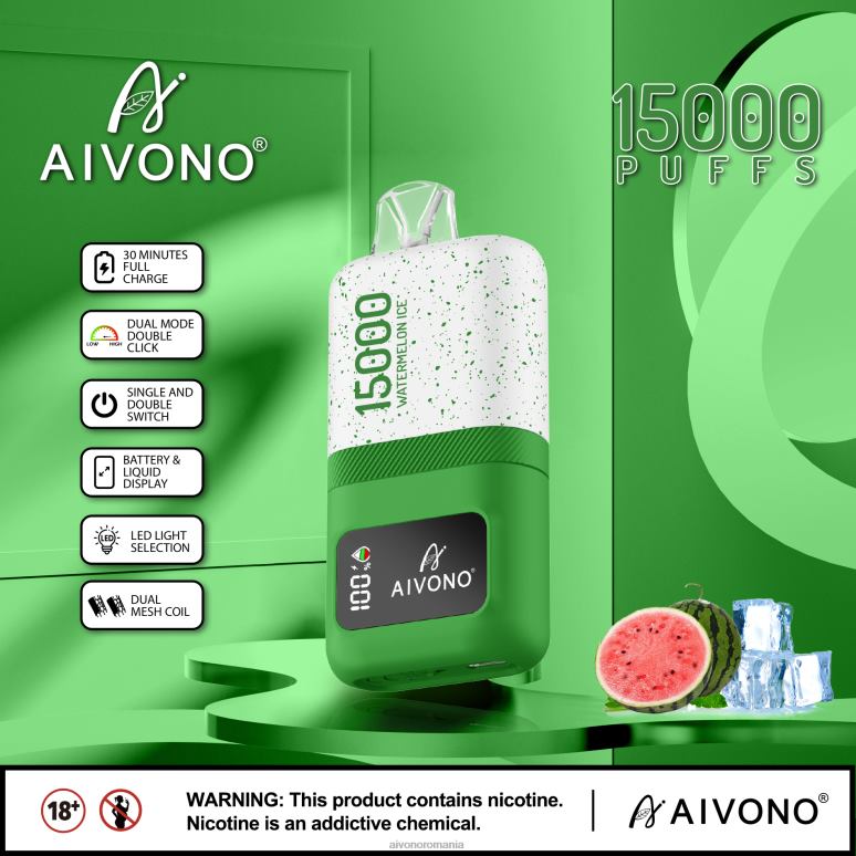 Aivono AIM magic 15000 gheata de pepene verde - BNV0870 Aivono Vape
