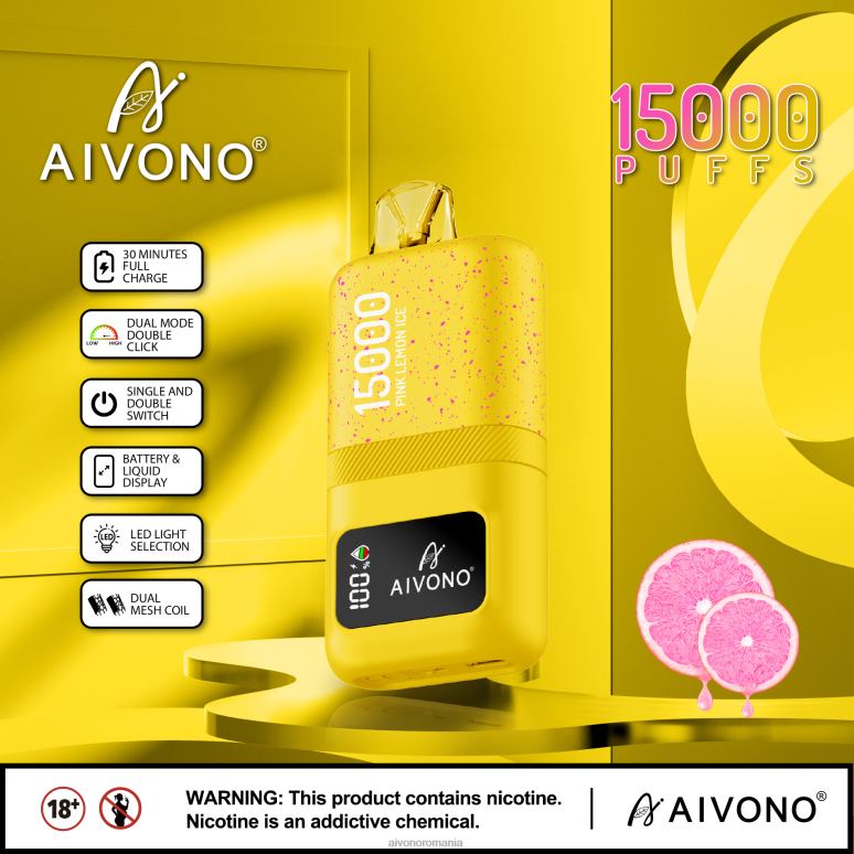 Aivono AIM magic 15000 gheață roz de lămâie - BNV0861 Aivono Romania