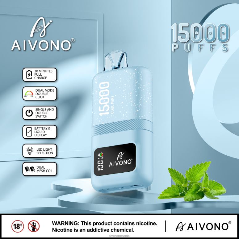 Aivono AIM magic 15000 menta rece - BNV0862 Aivono Vape