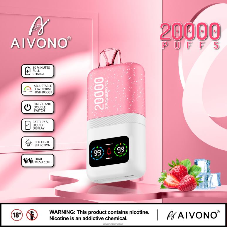 Aivono AIM magic 20000 gheata de capsuni - BNV0874 Aivono Vape