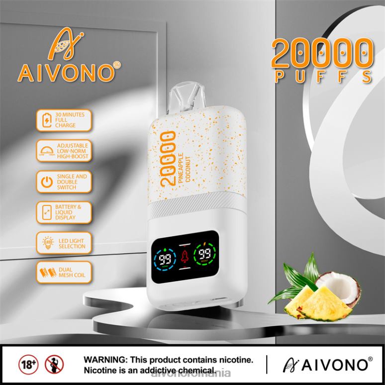 Aivono AIM magic 20000 gheață de cocos cu ananas - BNV0876 Aivono Vape