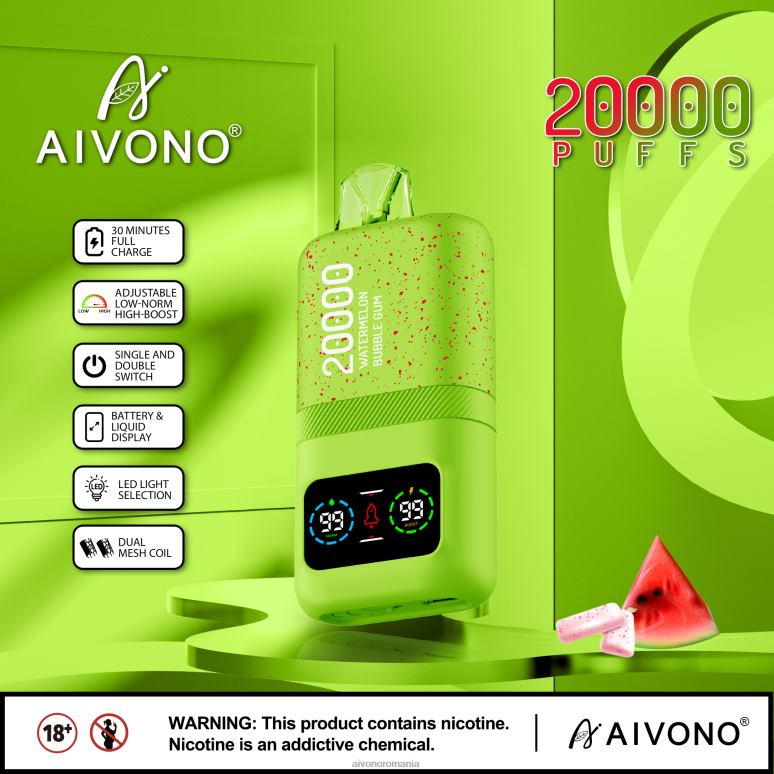 Aivono AIM magic 20000 gumă de mestecat pepene verde - BNV0882 Aivono Vape