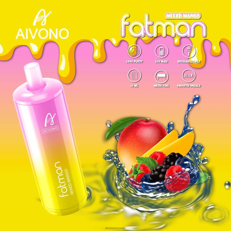 Aivono FATMAN 6800 amestec de mango - BNV0826 Aivono Vape