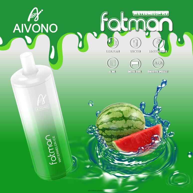 Aivono FATMAN 6800 gheata de pepene verde - BNV0828 Aivono Vape