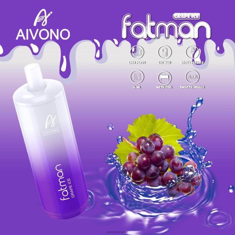 Aivono FATMAN 6800 gheață de struguri - BNV0824 Aivono Vape