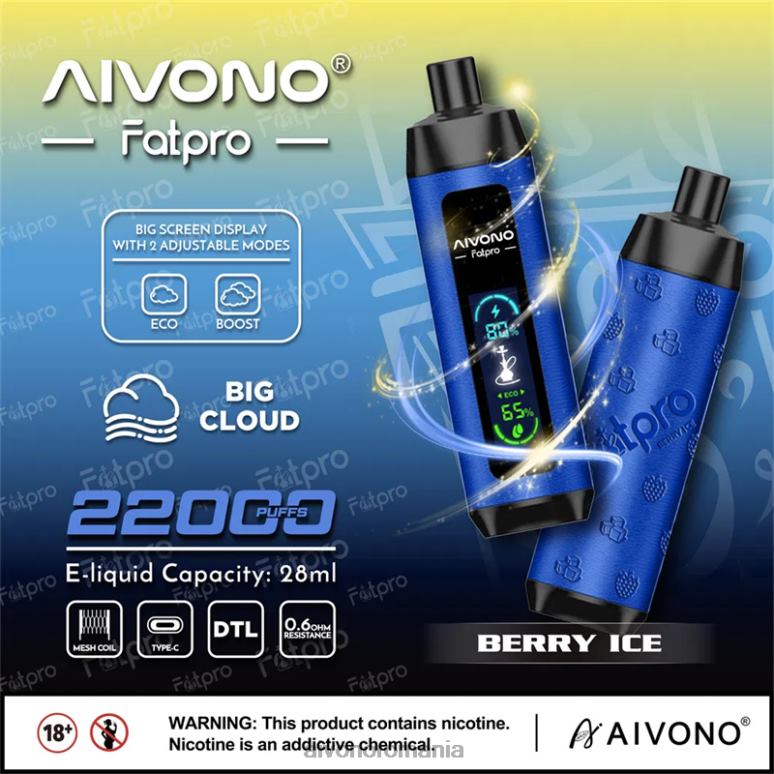Aivono Fatpro 22000 gheata de fructe de padure - BNV0810 Aivono Vape