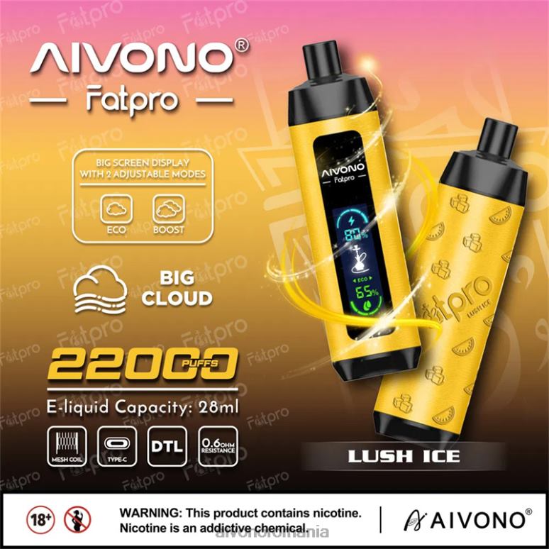 Aivono Fatpro 22000 gheață luxuriantă - BNV083 Aivono Romania