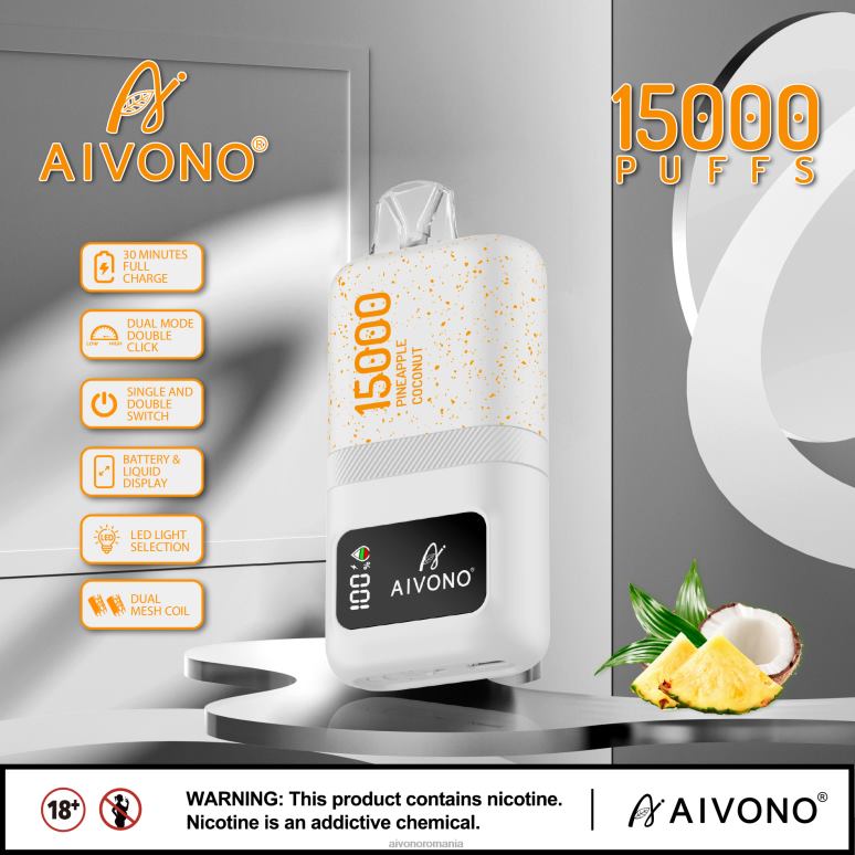 Aivono AIM magic 15000 nucă de cocos de ananas - BNV0872 Aivono Vape