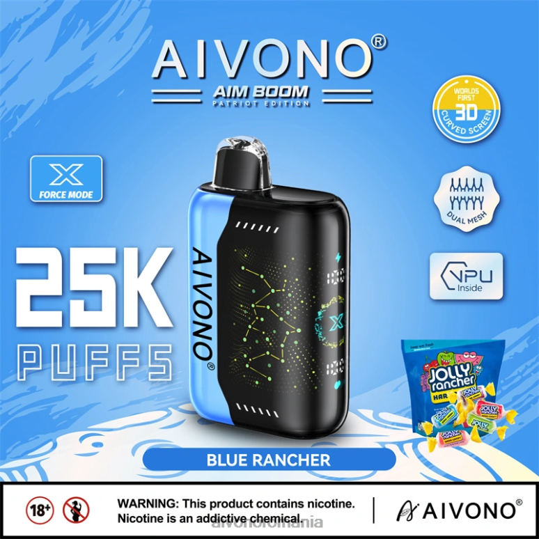 Aivono AIM BOOM 25000 fermier albastru - BNV08344 Aivono Vape